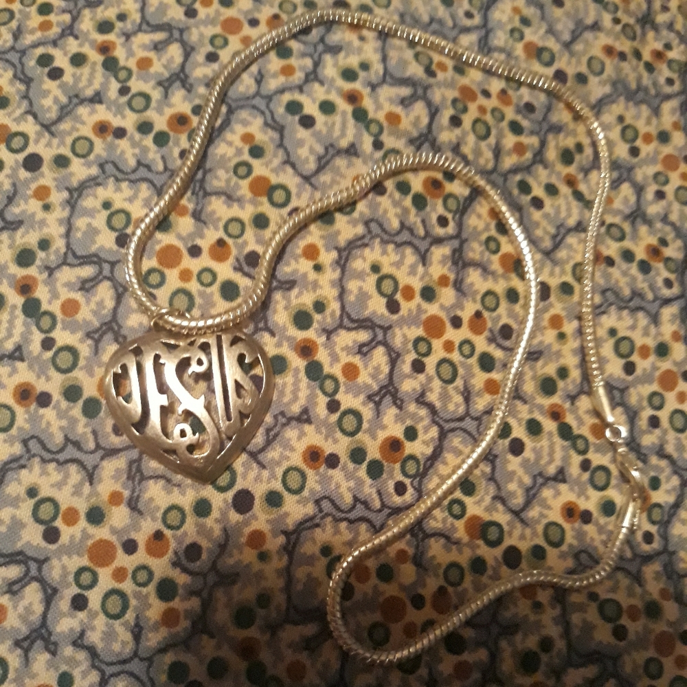 Sterling jesus necklace